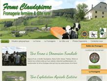 Tablet Screenshot of fermeclaudepierre.fr